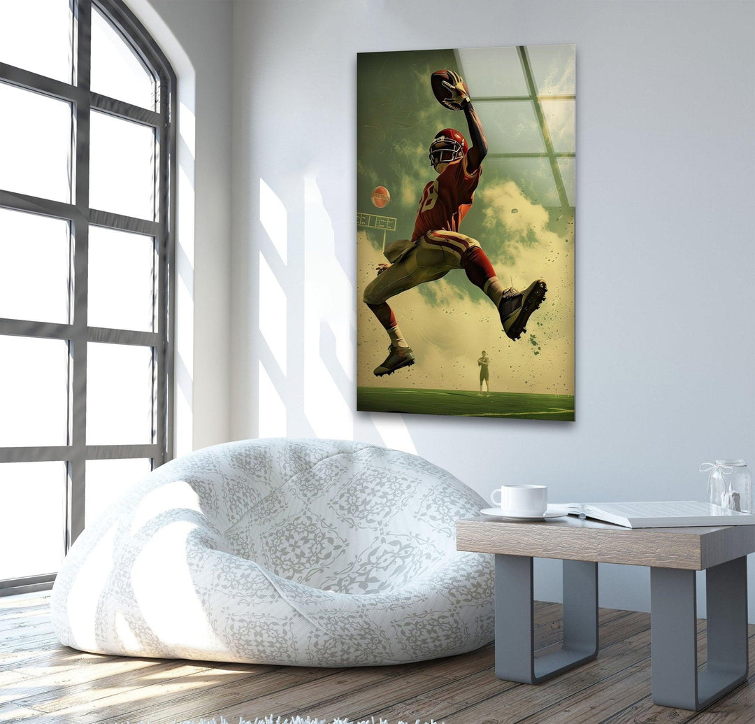 American Football NFL Glass Wall Art glass pictures for Wall, glass prints wall art
