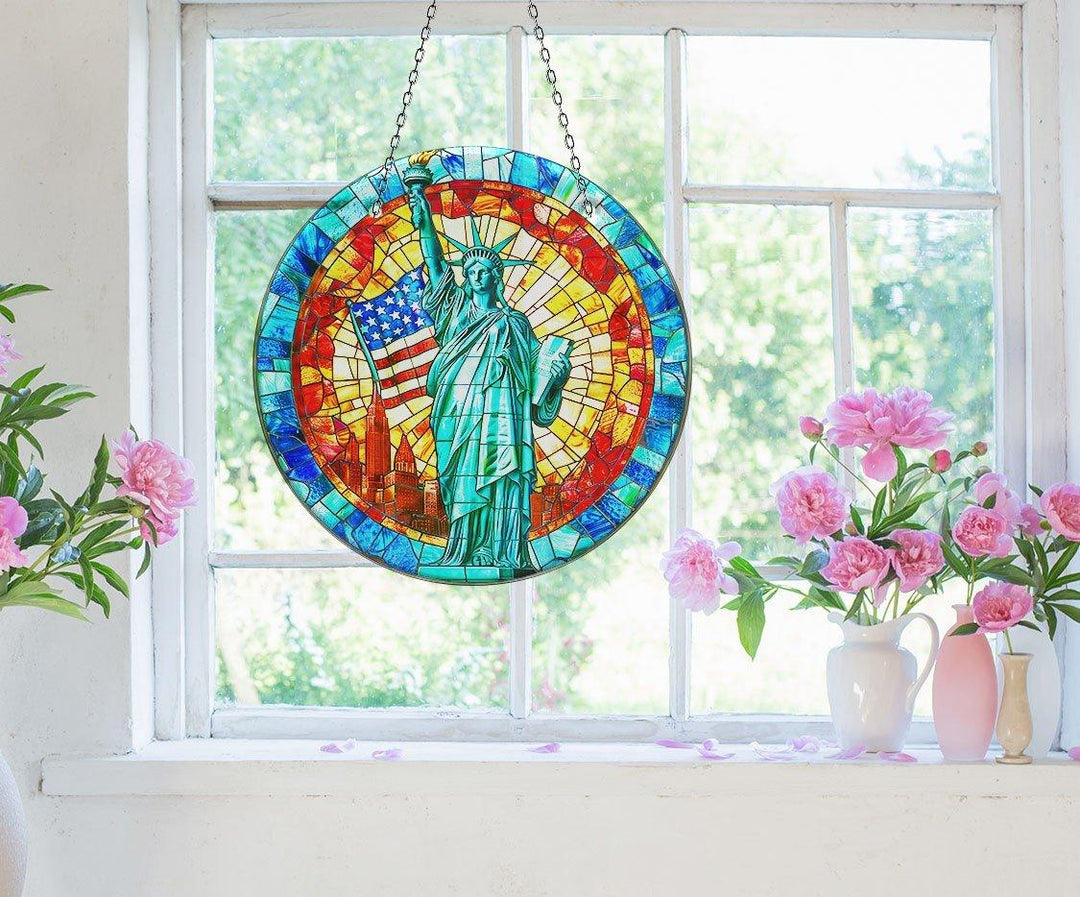 American Statue Of Liberty Suncatcher Perfect Gift | Myphotostation
