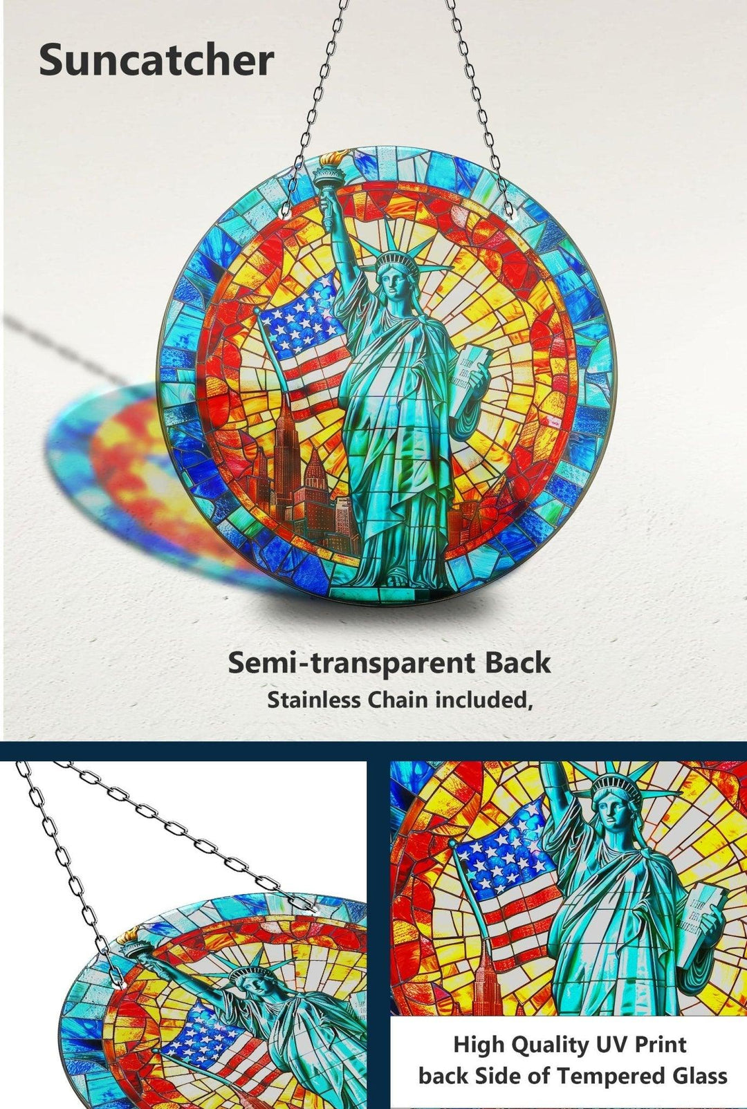 American Statue Of Liberty Suncatcher