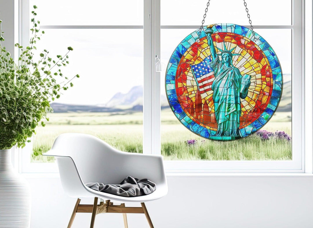 American Statue Of Liberty Suncatcher Sun Catchers | Myphotostation
