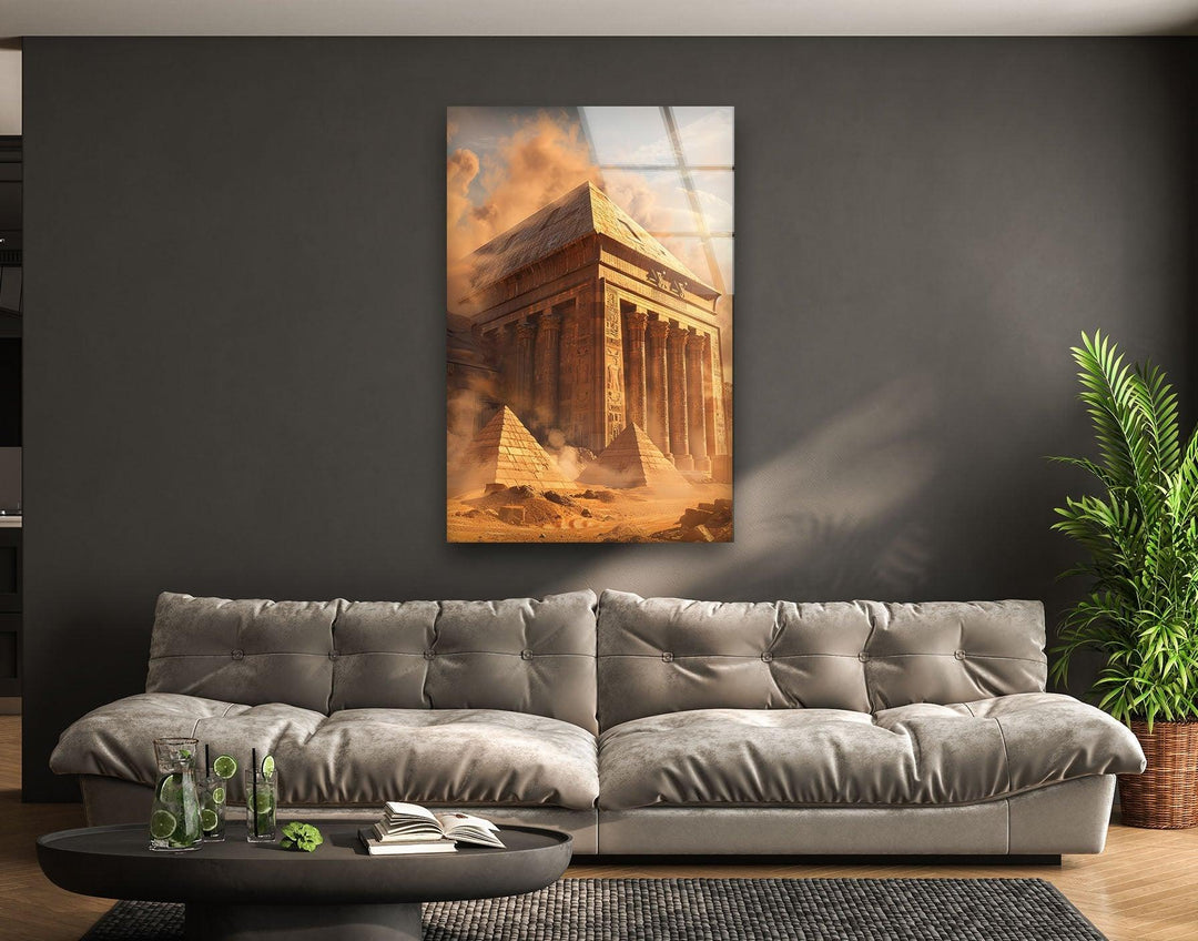 Ancient Egyptian Architecture Glass Wall Art, art glass wall art, glass wall art pictures