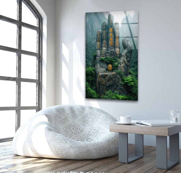 Ancient Stone on the Mountain Glass Wall Art, custom glass photo prints, large glass prints