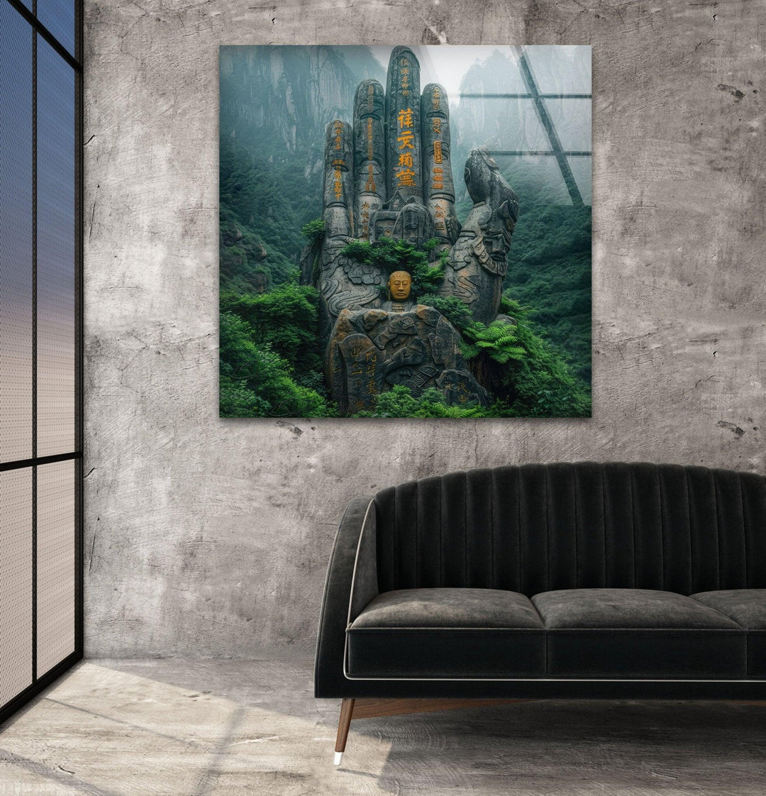 Ancient Stone on the Mountain Glass Wall Art, glass photo prints, glass picture prints