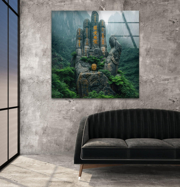 Ancient Stone on the Mountain Glass Wall Art, glass photo prints, glass picture prints