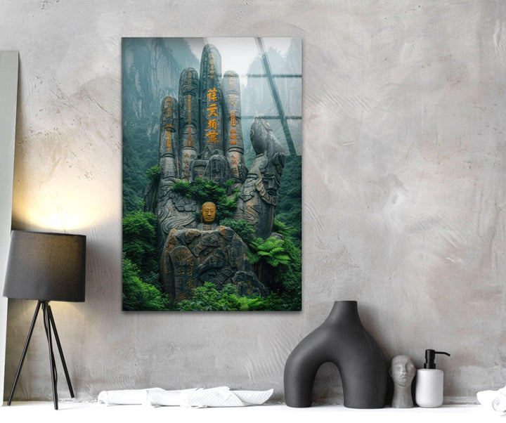 Ancient Stone on the Mountain Glass Wall Art, Glass Printing Wall Art, Print photos on glass