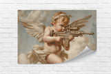 Baby Angel Tempered Glass Wall Art
