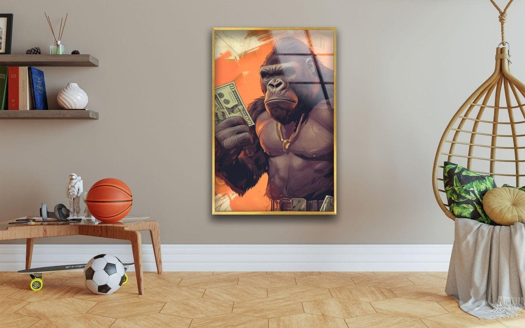 Angry Gorilla Glass Wall Art art glass wall art, glass wall art pictures