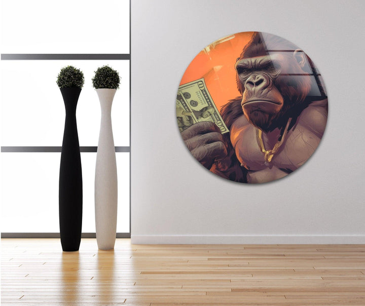 Angry Gorilla Glass Wall Art custom glass photo prints, large glass prints