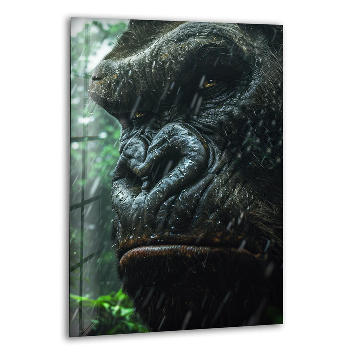 Angry King Kong Glass Wall Art large glass photo prints, glass wall photos
