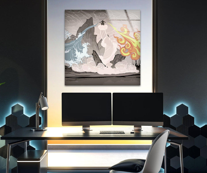 Anime The Last Airbender Glass Wall Art glass image printing, glass prints from photos
