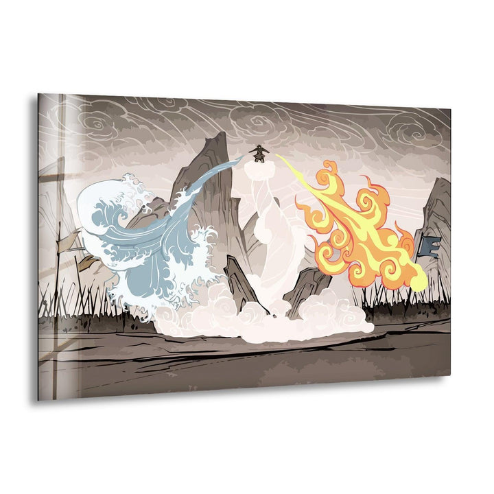 Anime The Last Airbender Glass Wall Art glass wall decor, glass wall art decor
