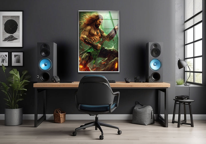 Aquaman Photo on Glass for Home Decor