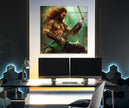 Aquaman Guitarist Glass Wall Art