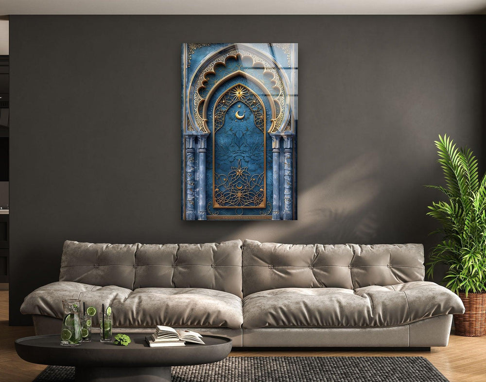 Arabic Style Glass Wall Art glass image printing, glass prints from photos
