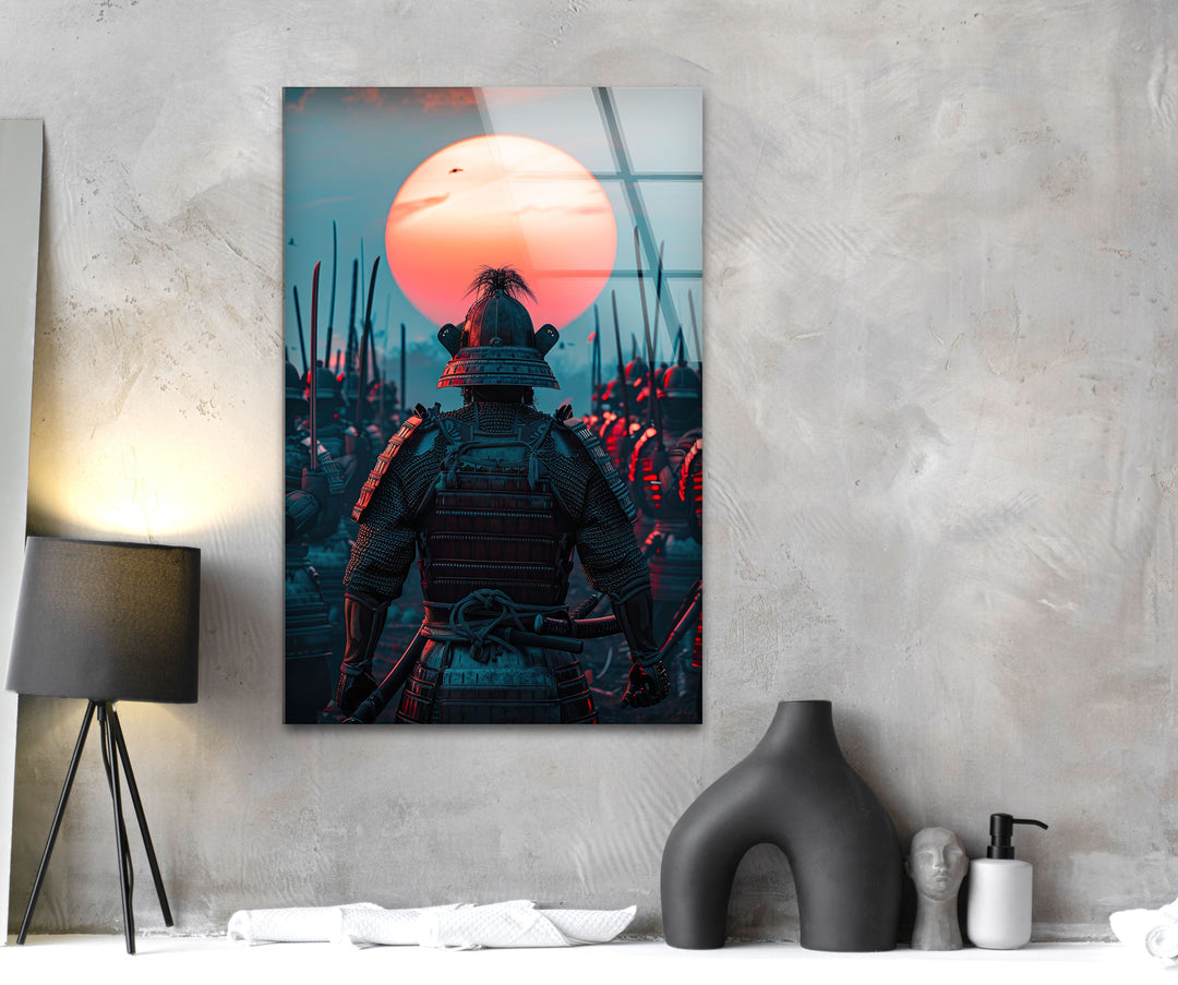 Army of Samurai Glass Wall Art glass image printing, glass prints from photos
