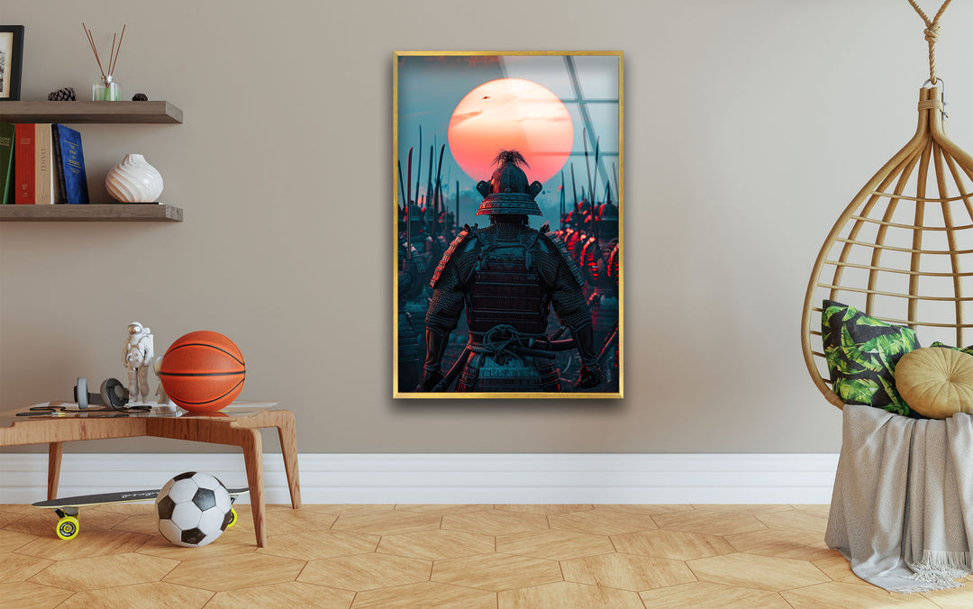 Army of Samurai Glass Wall Art glass pictures for Wall, glass prints wall art
