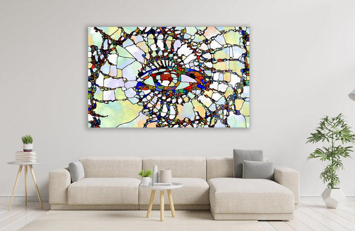 Art Study Stained Glass Wall Art photo print on glass, prints on glass wall art