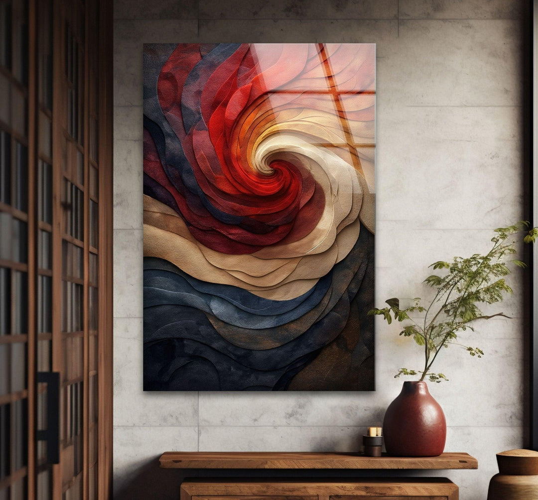 Modern Abstract Paintings on Glass