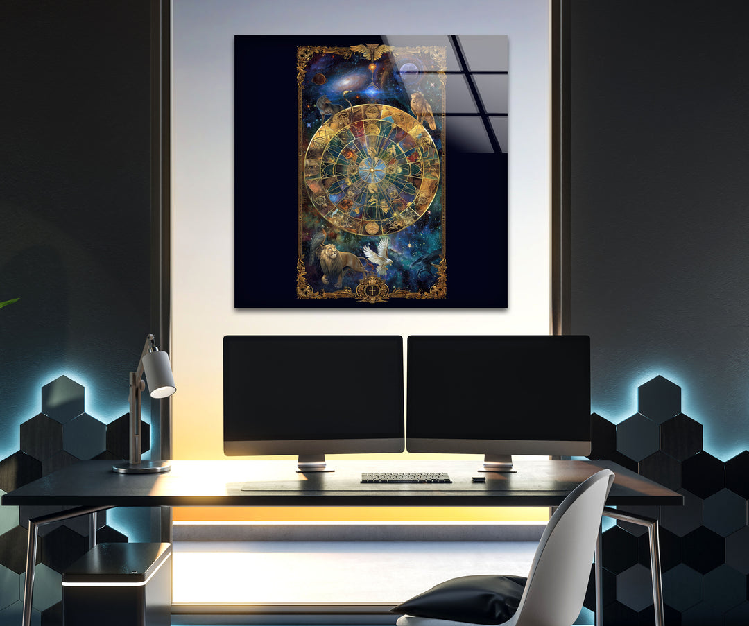 Astrology Glass Wall Art