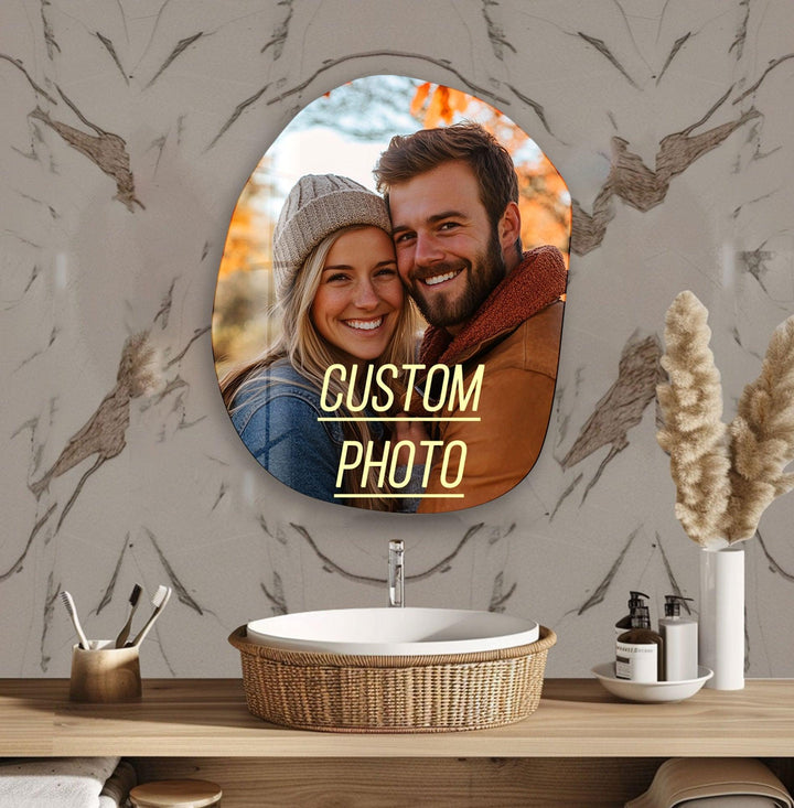 Asymmetrical Irregular Oval Custom Photo Prints