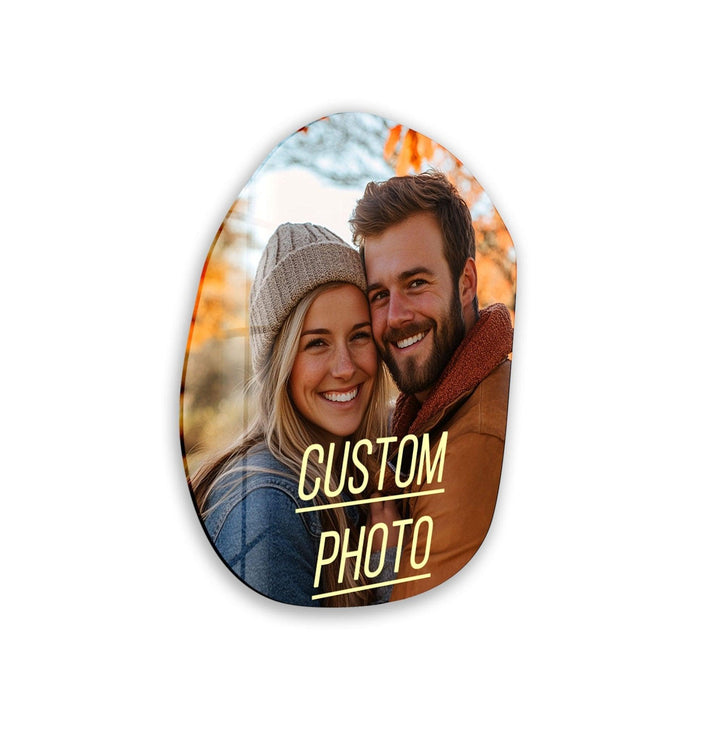 Asymmetrical Irregular Oval Custom Photo Prints