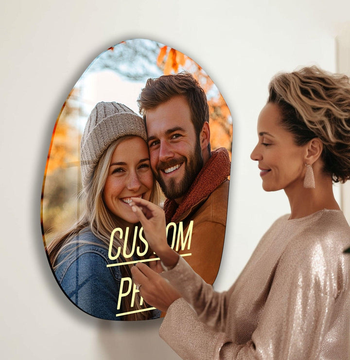 Asymmetrical Irregular Oval Custom Photo Prints