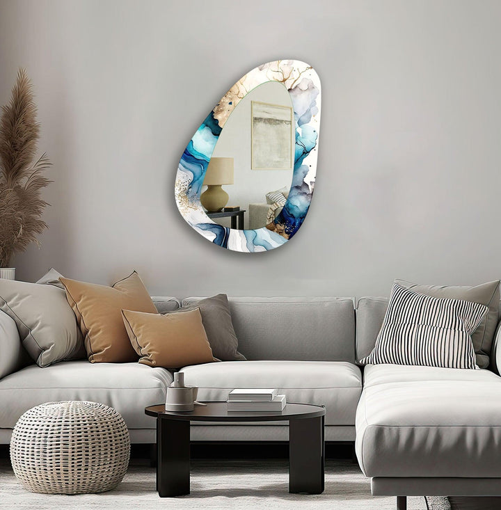 Asymmetrical Modern Wall Mirror