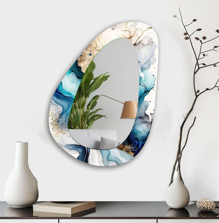 Asymmetrical Modern Wall Mirror