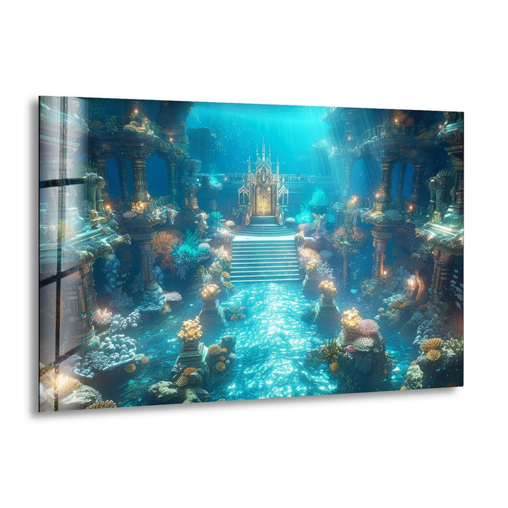 Atlantis Place Glass Wall Art custom glass pictures, glass art prints
