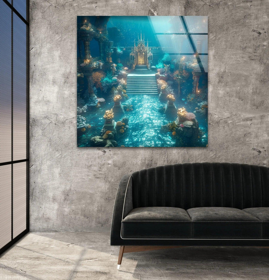 Atlantis Place Glass Wall Art print on glass, glass printed photos
