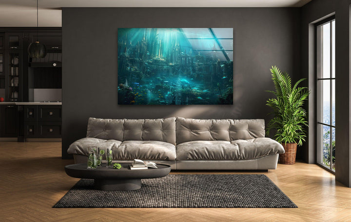 Deep Atlantis Glass Wall Art glass photo prints, glass picture prints
