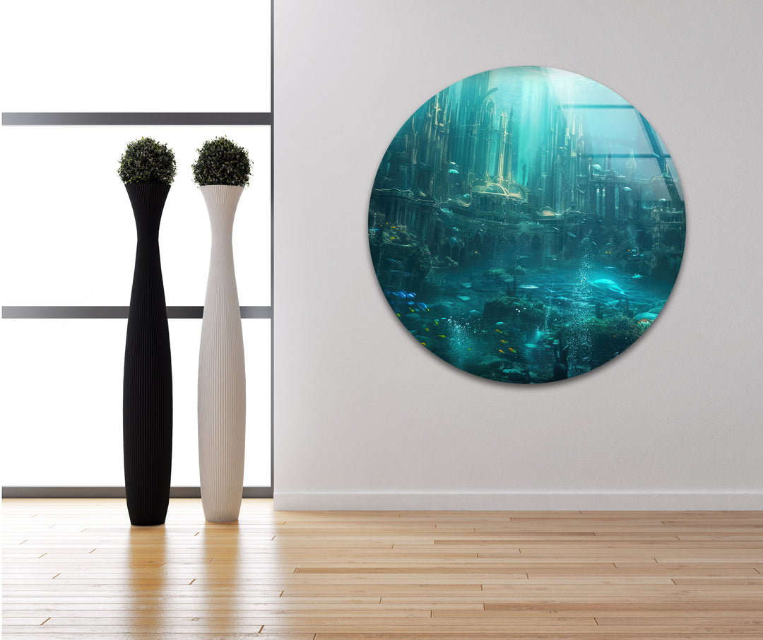 Deep Atlantis Glass Wall Art print on glass, glass printed photos
