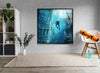 The Atlantis Diver Glass Wall Art, art glass wall art, glass wall art pictures