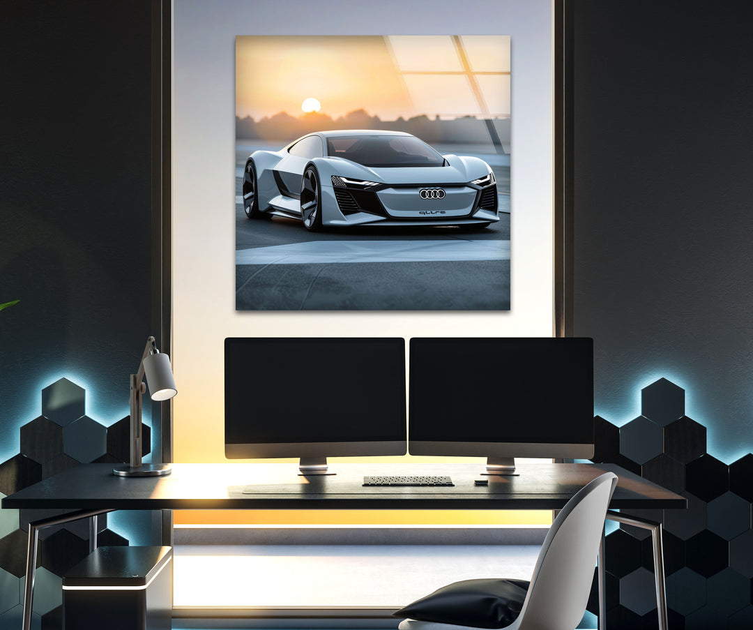 Audi Car Glass Wall Art