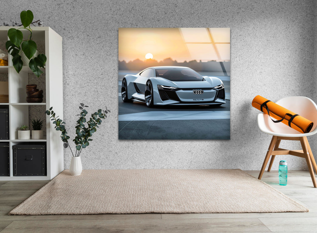 Audi Car Glass Wall Art