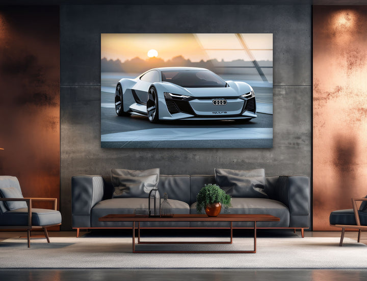 Audi Car Glass Wall Art