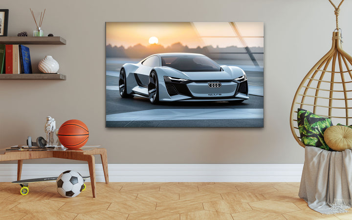 Audi Car Glass Wall Art