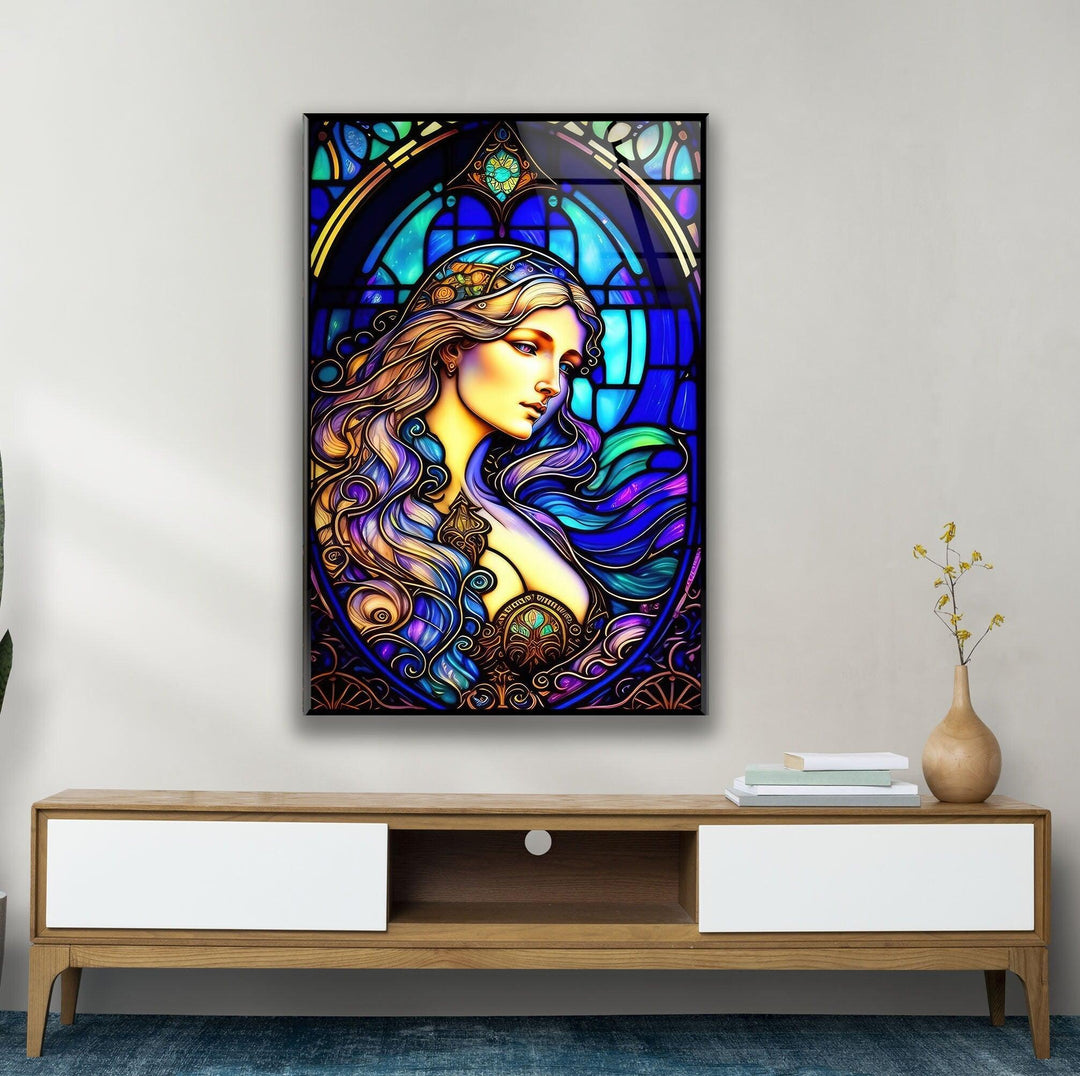 Aurora Princess Glass Wall Art