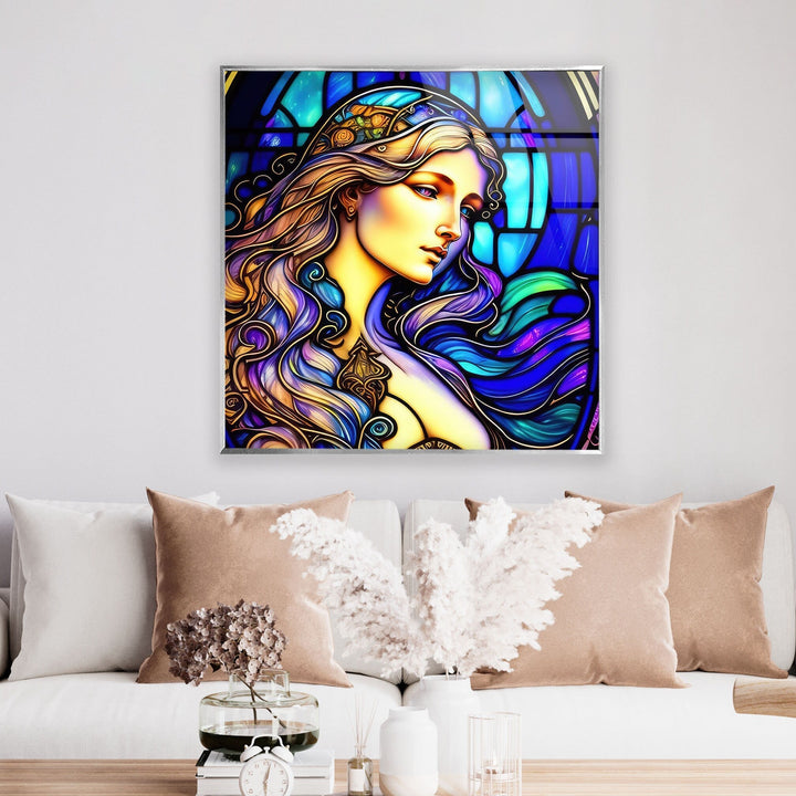 Aurora Princess Glass Wall Art