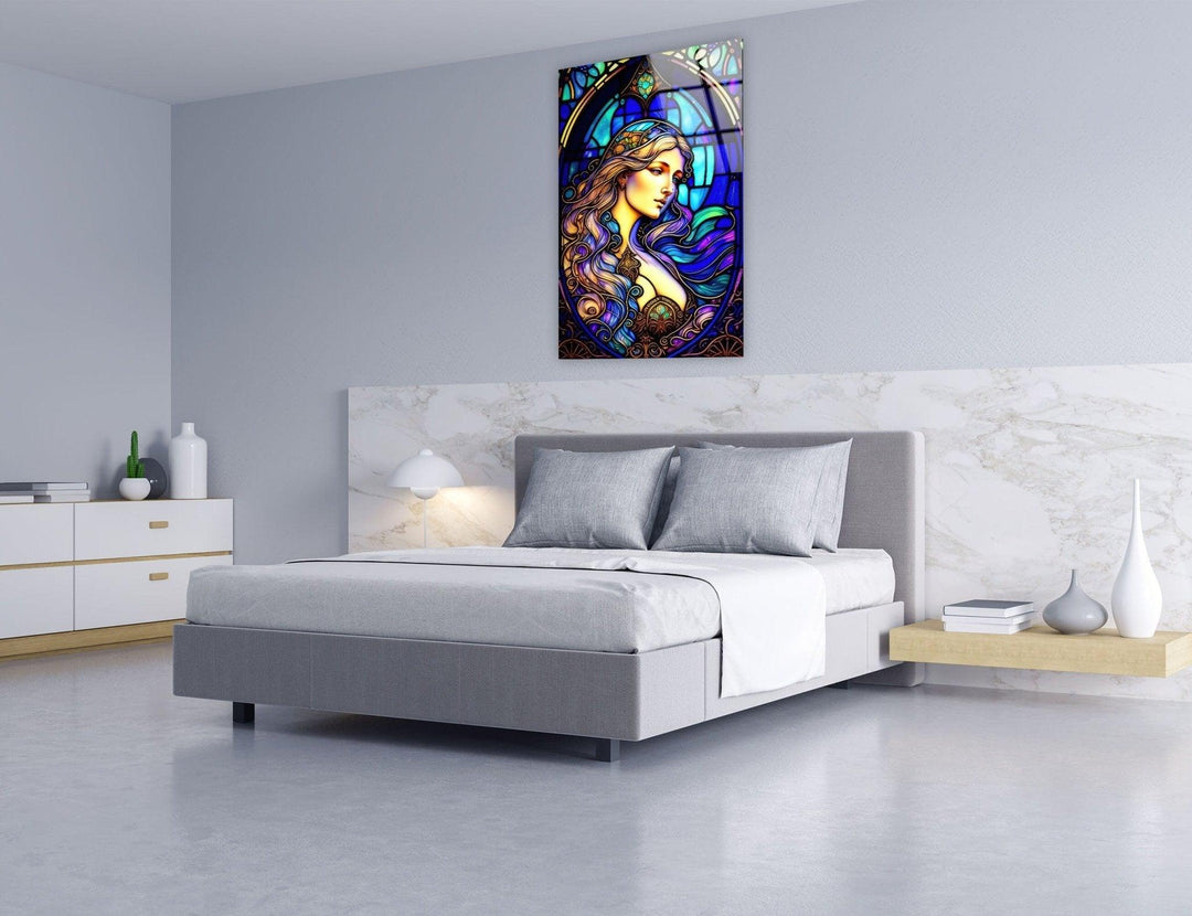 Aurora Princess Glass Wall Art