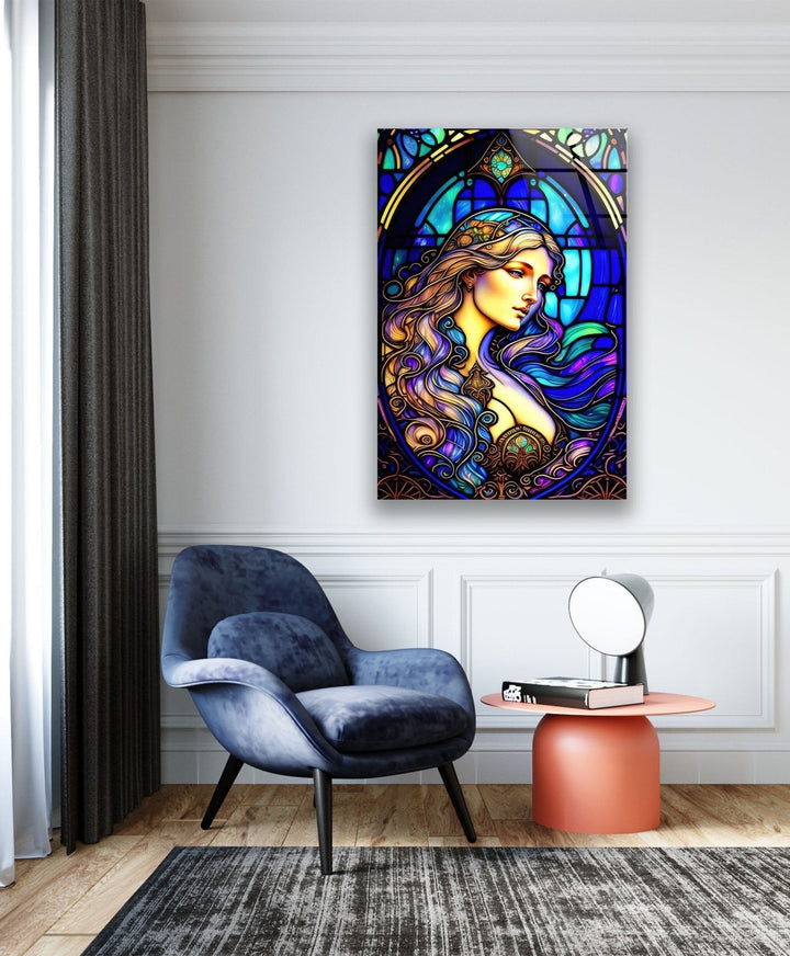 Aurora Princess Glass Wall Art