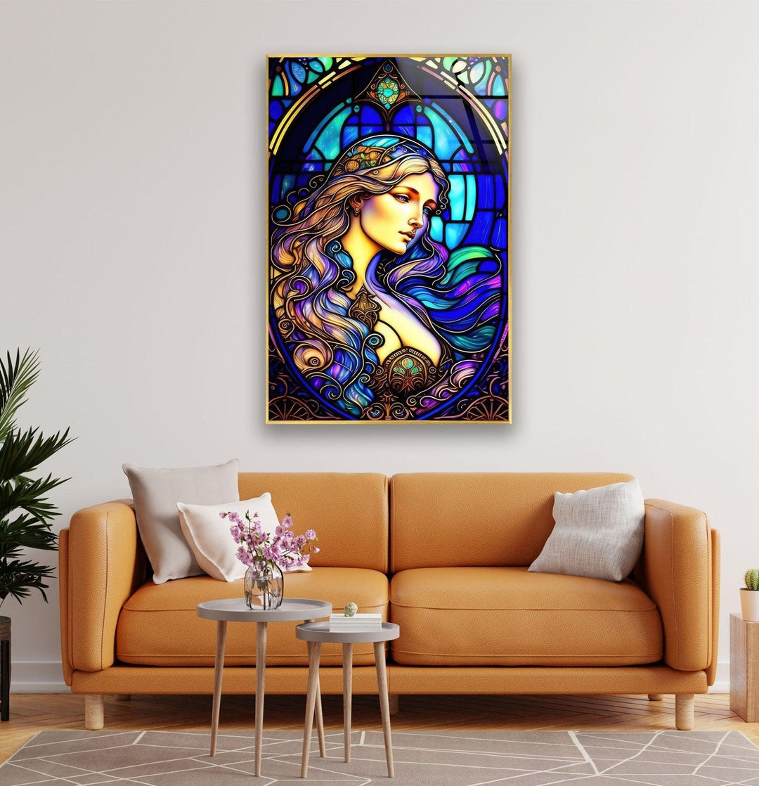 Aurora Princess Glass Wall Art