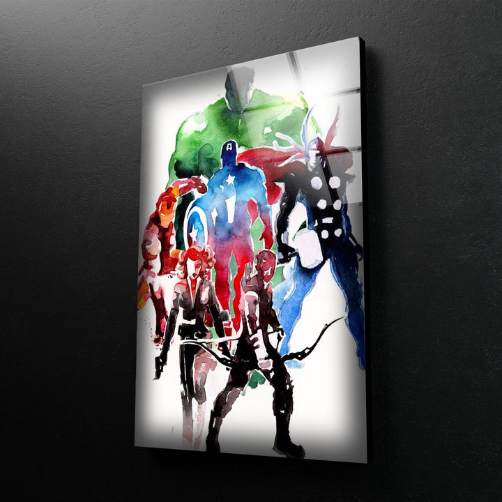 Avengers Oil Painting Glass Wall Art glass art painting, glass art for the Wall
