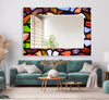 Stained Tempered Glass Wall Mirror