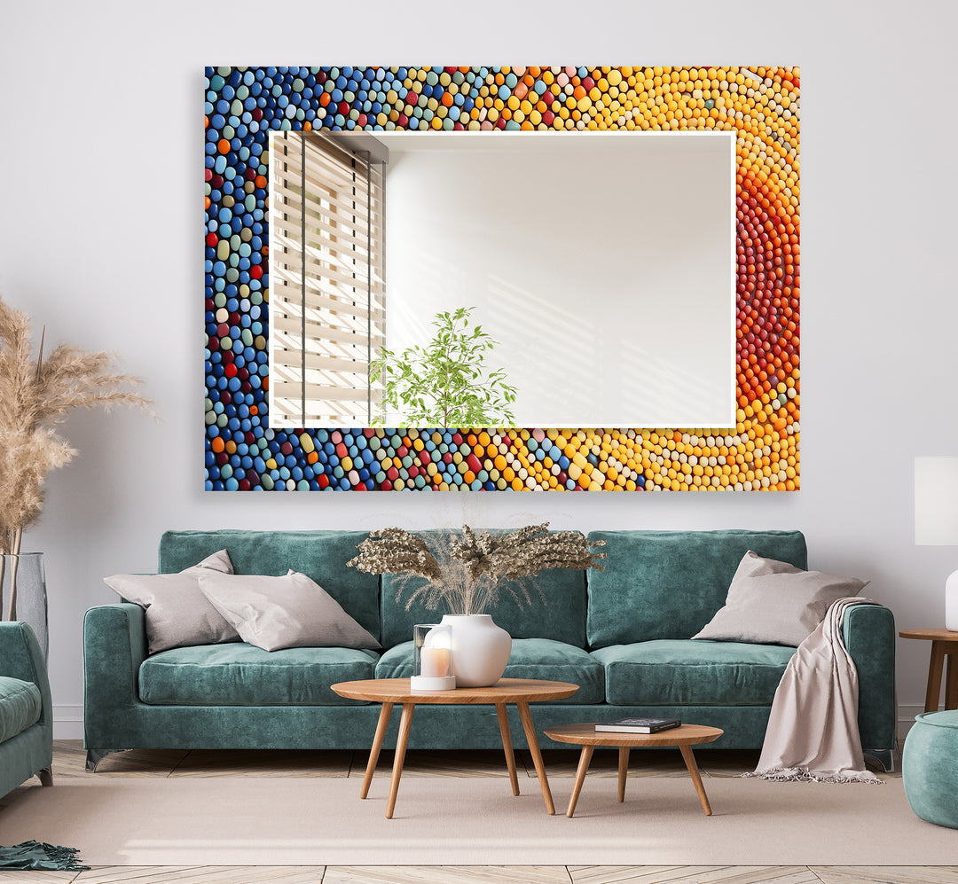 Colorful Stones Wall Mirror modern mirror
 