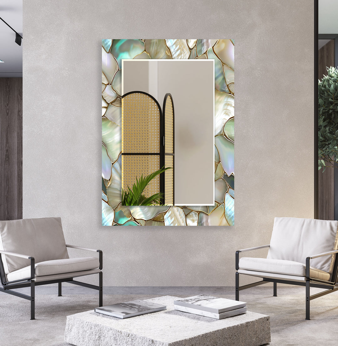 Glowing Stones Wall Mirror mirrors in black
