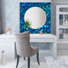 Stained Tempered Glass Wall Mirror