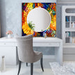 Stained Tempered Glass Wall Mirror