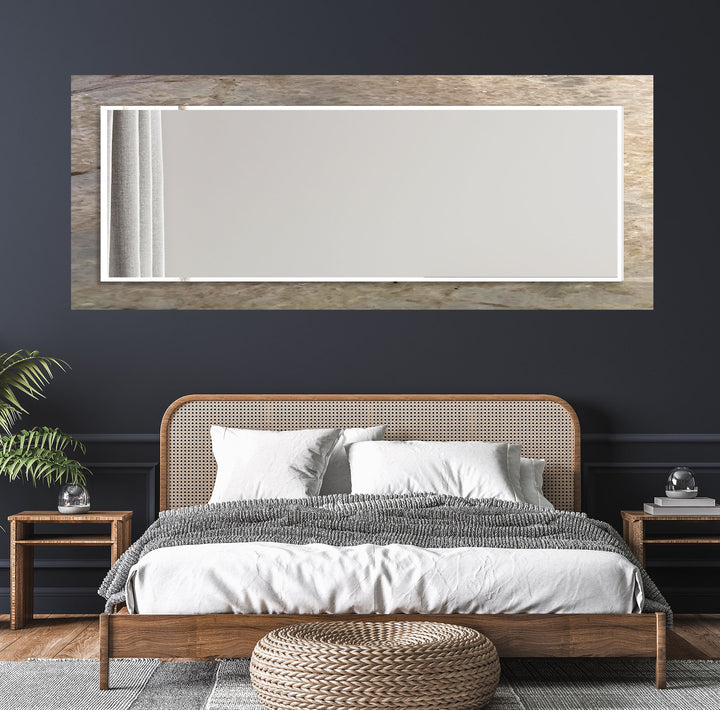 Brown Abstract Wall Mirror  Small Mirror
