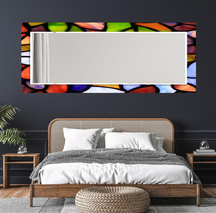 Colored Stones Wall Mirrors Bedroom Wall Mirror
